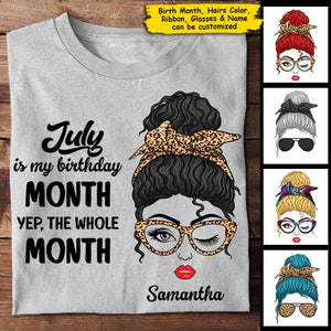 My Birthday Month - Personalized Unisex T-Shirt.