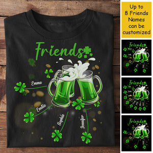 Good Friends Wine Together - Gift For St. Patrick's Day, Personalized T-shirt, Hoodie.