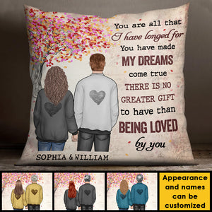 You Have Made My Dreams Come True - Gift For Couples, Personalized Pillow (Insert Included).