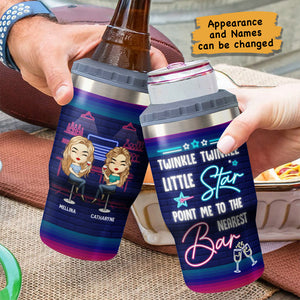 Twinkle Twinkle Little Star - Personalized Can Cooler - Gift For Bestie