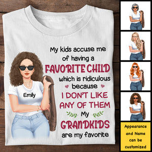 My Kids Accuse Me Of Having A Favorite Child - Gift For Mom, Grandma - Personalized Unisex T-shirt, Hoodie