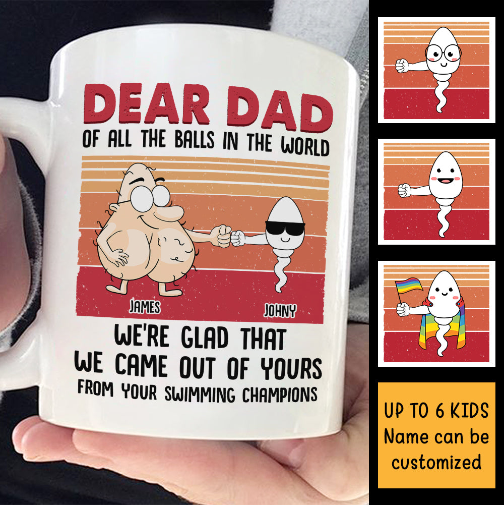 Custom Mugs Dear Dad You're So Lucky to Have Me Funny Mens Gifts from Daughter or Son Santa Christmas Presents Father's Day Ceramic Coffee 11oz 15oz