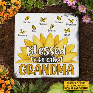 J'adore être appelée grand-mère - Pierre de jardin personnalisée - Cadeau pour grand-mère et grands-parents