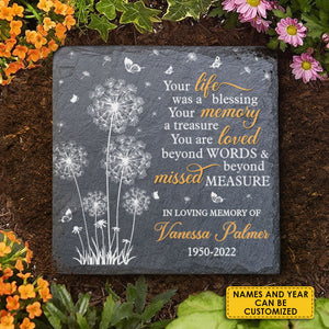 You Are Loved Beyond Words And Missed Beyond Measure - Personalized Memorial Stone, Human Grave Marker - Memorial Gift, Sympathy Gift