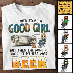 But Then There Was Beer - Personalized Unisex T-shirt, Hoodie - Gift For Bestie, Gift For Camping Lovers