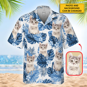 Summer With Pet - Personalized Hawaiian Shirt - Upload Image, Gift For Pet Lovers