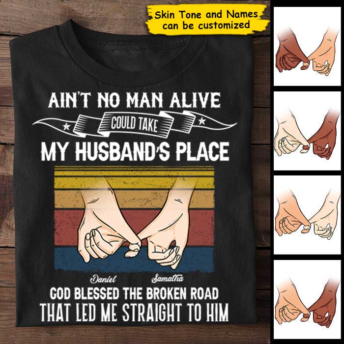 God Blessed The Broken Road - Personalized Unisex T-Shirt.