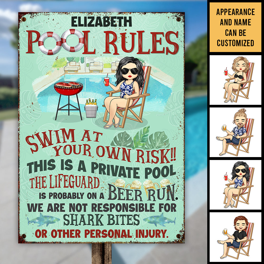 The pool rules