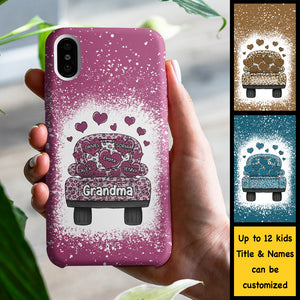 Grandma Truck Loading Heart - Gift For Mom, Grandma - Personalized Phone Case