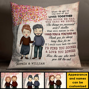 Thank You For Always Being There For Me - Gift For Couples, Husband Wife, Personalized Pillow (Insert Included).