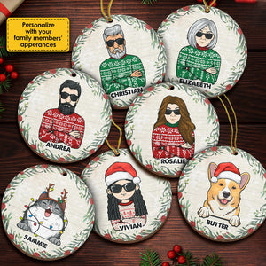 Spending Christmas Time With Your Beloved Ones - Personalized Shaped Ornament.