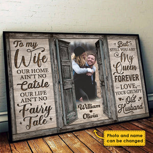 Still You Are My Queen Forever - Personalized Horizontal Poster For Couple.
