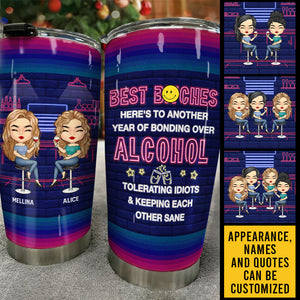 Best Friends Are The Sisters - Personalized Tumbler - Gift For Bestie