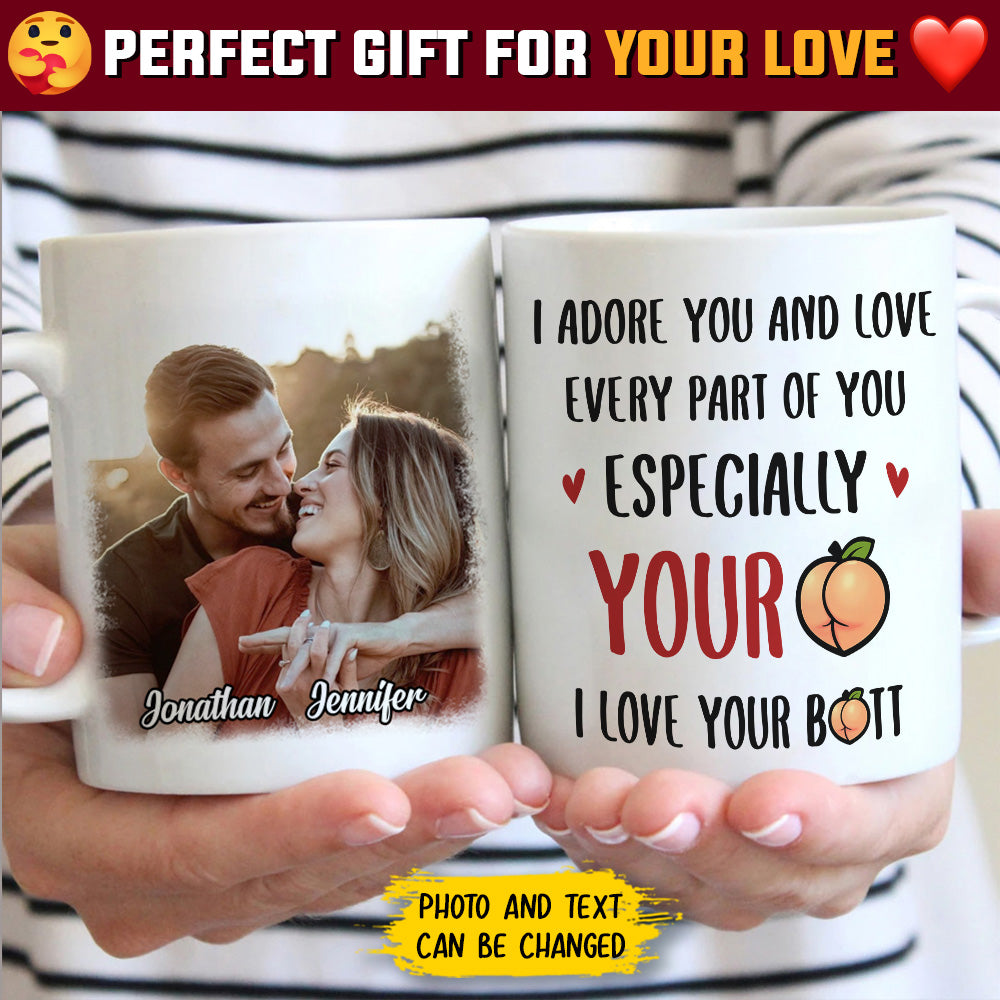 Roses Are Red Foxes Are Clever - Upload Image, Gift For Couples - Personalized Mug.