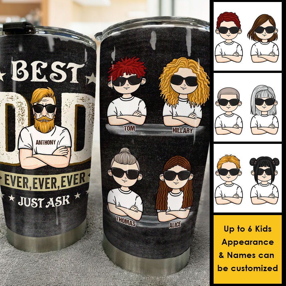 Best Dad Ever - Personalized Laser Engraved Tumbler - Gift For Dad -  Pawfect House ™