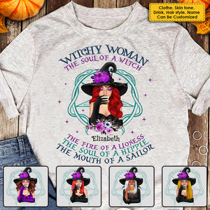 The Soul Of A Witch - Personalized Unisex T-Shirt, Halloween Ideas..