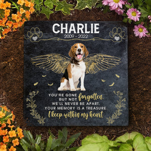 You're Gone But Not Forgotten - Personalized Memorial Stone, Pet Grave Marker - Upload Image, Memorial Gift, Sympathy Gift