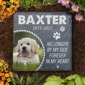 You Will Be Forever In My Heart - Personalized Memorial Stone - Upload Image, Memorial Gift, Sympathy Gift