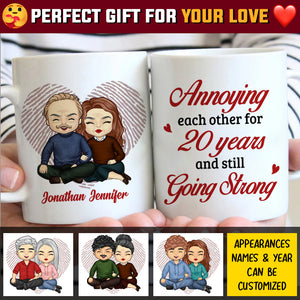 Annoying Each Other For So Many Years & Still Going Strong - Gift For Couples, Personalized Mug.