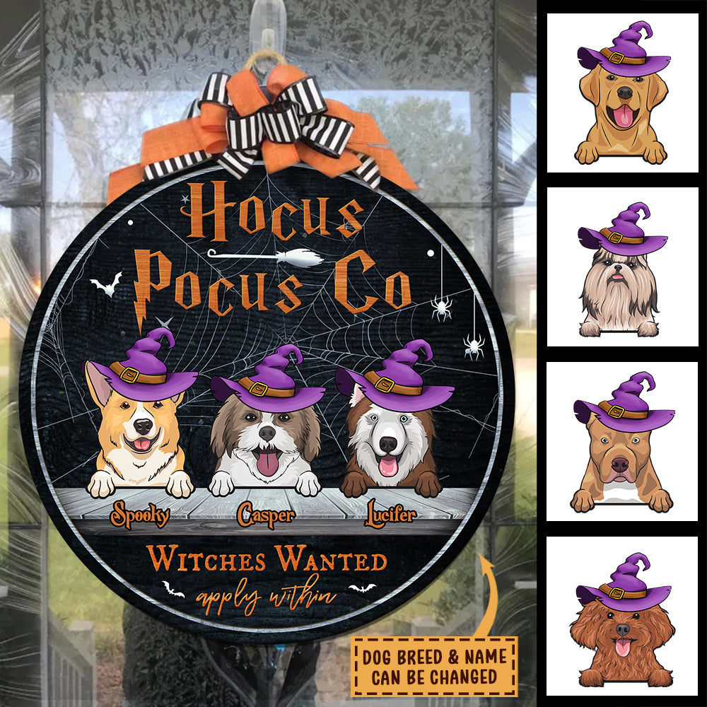 Halloween For Dogs - Hocus Pocus Co - Witches Wanted Apply Within - Fu -  Pawfect House ™