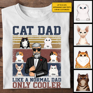 Cat Dad Cooler - Personalized Unisex T-shirt, Hoodie - Gift For Dad