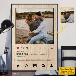 Instagram Style - Personalized Vertical Poster.