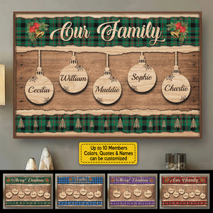 Together - We Make A Family - Personalized Horizontal Poster.