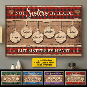 A Sister Is God's Way Of Making Sure We Never Walk Alone - Personalized Horizontal Poster.