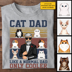 Cat Dad Cooler - Personalized Unisex T-shirt, Hoodie - Gift For Dad