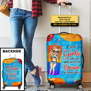 Into The Ocean I Go To Lose My Mind And Find My Soul - Personalized Luggage Cover