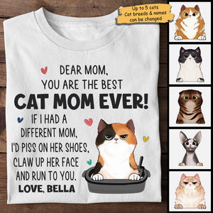 I Would Claw Up Her Face - Gift For Cat Mom, Personalized Unisex T-shirt, Hoodie.