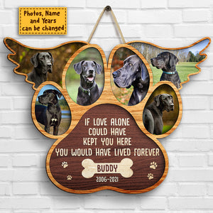 You Were My Favorite Hello And My Hardest Goodbye - Upload Image - Personalized Shaped Wood Sign.