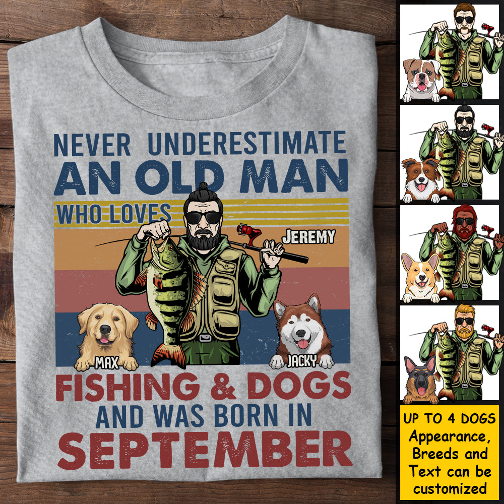 Reel Cool Grandpa or Papa Old Man, Fishing Shirt, Personalized Father's Day  Shirt