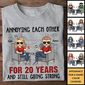 Husband Wife Annoying Each Other For Many Years - Gift For Couples, Husband Wife, Personalized Unisex T-shirt, Hoodie.