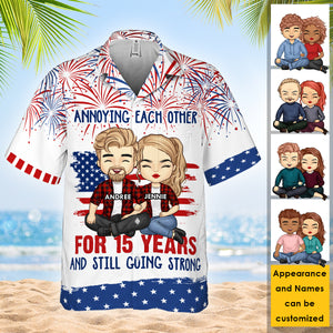 Annoying Each Other - Personalized Hawaiian Shirt - Gift For Couples, Husband Wife