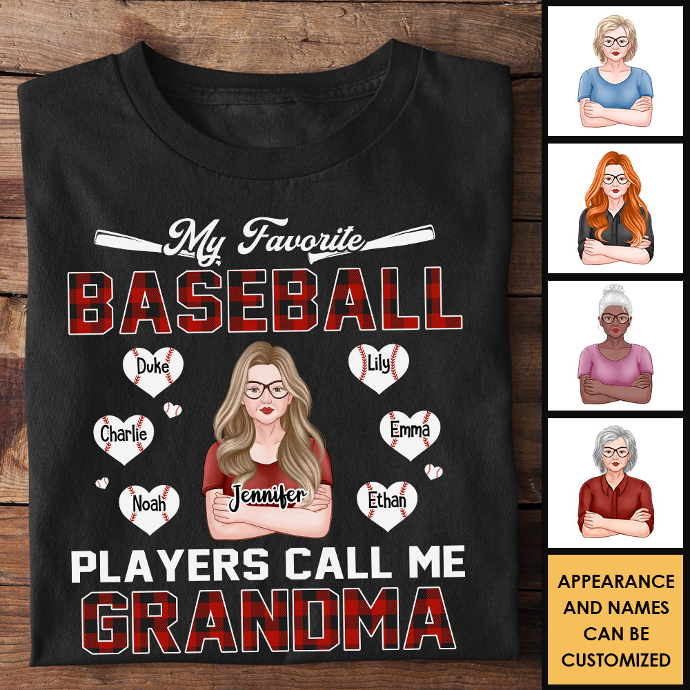 Personalized Baseball Grandma Shirt Grandma Shirt Baseball Lovers