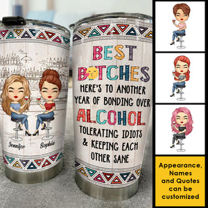 Besties For The Resties - Personalized Tumbler - Gift For Bestie