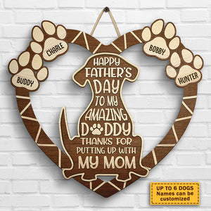 To My Amazing Dad - Personalized Shaped Wood Sign - Gift For Dad, Gift For Father's Day