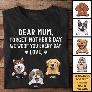 Mother Day Personalized Dog Breeds T-shirt, Gifts For Dog Moms, To The