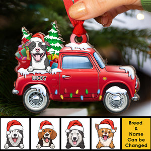 Loads Of Love - Dogs & Cats Merry Christmas - Personalized Shaped Ornament.