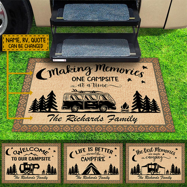 The Best Memories Are Made Camping Doormat K228 HN590