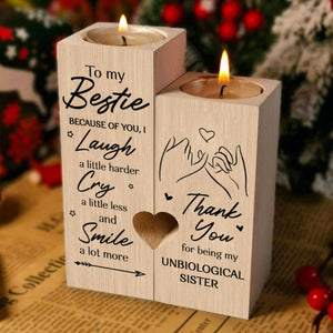 To My Bestie - Smile a lot more - Candle Holder.