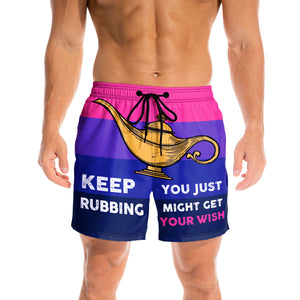 Keep Rubbing You Just Might Get Your Wish - Men Swim Trunks - Gift For Men