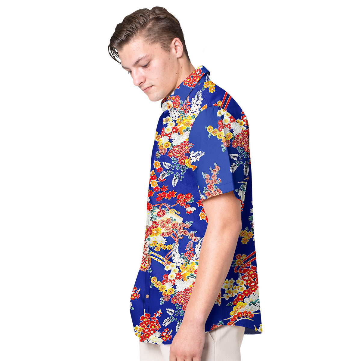 Happy Summer Colorful Flowers - Hawaiian Shirt - Gift For Men