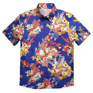 Happy Summer Colorful Flowers - Hawaiian Shirt - Gift For Men