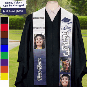 Congratulations Custom Graduation Stole - Personalized Graduation Stole Class Of 2024 Graduation Gifts