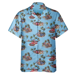 Love Beach And Coconut Tree - Hawaiian Shirt - Gift For Men