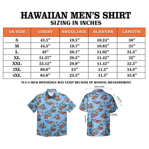 Love Beach And Coconut Tree - Hawaiian Shirt - Gift For Men
