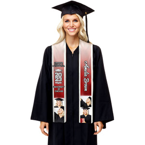 Gift For Graduation's Day, Class Of 2024 - Upload Image, Personalized Graduation Stole