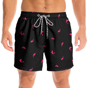 Pink Shark Party - Men Swim Trunks - Gift For Men